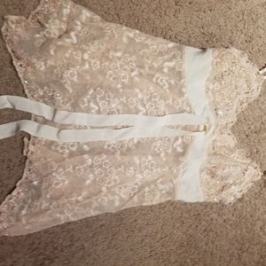 Beautiful sheer cami with bling